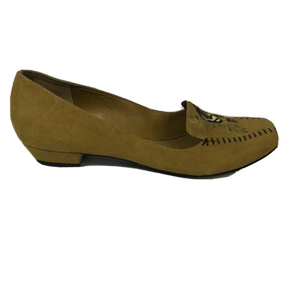 EUC Imagine By Vince Camuto Mustard Floral Loafer Size 7B - Picture 3 of 8